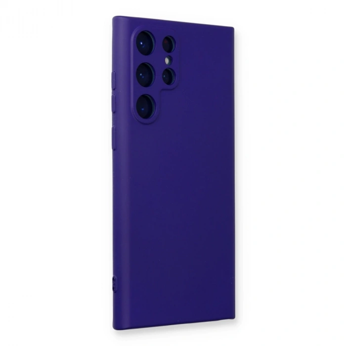 Samsung Galaxy S23 Ultra Kılıf Nano İçi Kadife Silikon - Mor