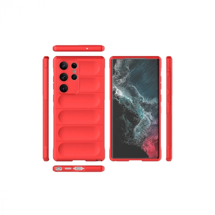 Samsung Galaxy S23 Ultra Kılıf Optimum Silikon - Kırmızı