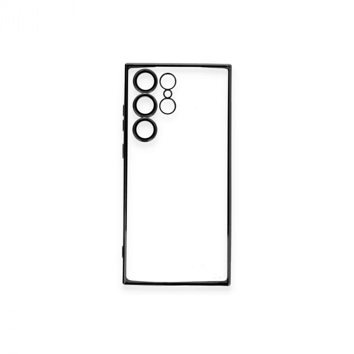 Samsung Galaxy S23 Ultra Kılıf Razer Lensli Silikon - Siyah