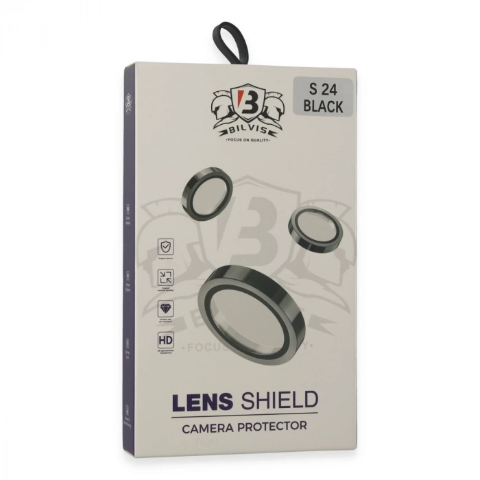Samsung Galaxy S24 Bilvis Titan Kamera Lens - Siyah
