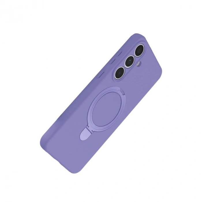 Samsung Galaxy S24 Fe Regal Magsafe Standlı Kapak - Lila