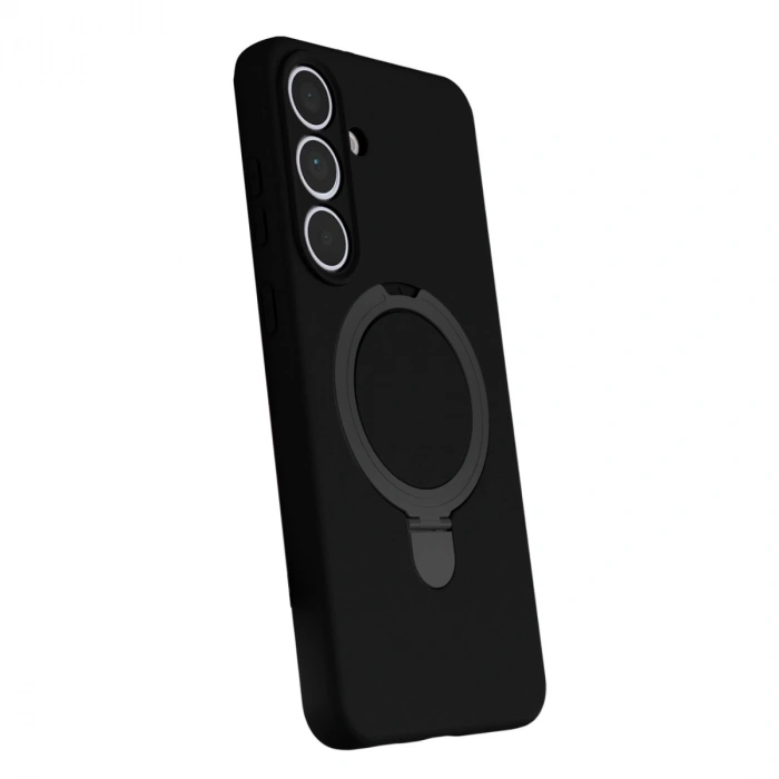 Samsung Galaxy S24 Fe Regal Magsafe Standlı Kapak - Siyah