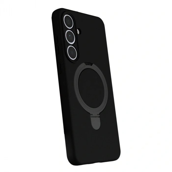 Samsung Galaxy S24 Fe Regal Magsafe Standlı Kapak - Siyah
