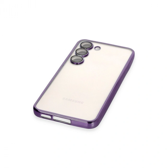Samsung Galaxy S24 Plus Kılıf Razer Lensli Silikon - Mor
