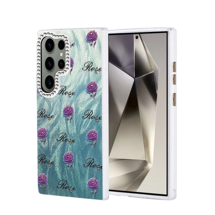 Samsung Galaxy S24 Ultra Kılıf Blade Aynalı Desenli Kapak - Desen 9