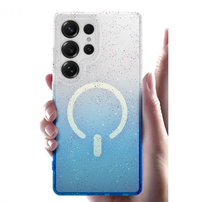 Samsung Galaxy S24 Ultra Pummel Shiny Magsafe Kapak - Siyah