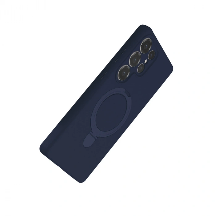 Samsung Galaxy S24 Ultra Regal Magsafe Standlı Kapak - Lacivert