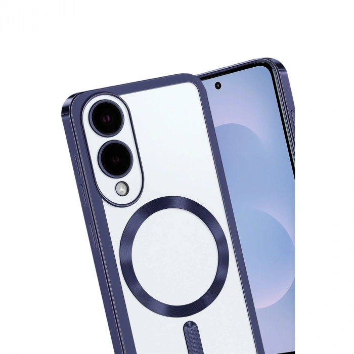 Samsung Galaxy S25 Edge Kross Magneticsafe Kapak - Lacivert