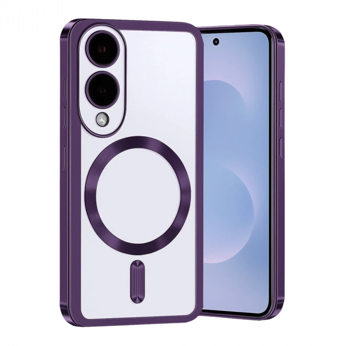 Samsung Galaxy S25 Edge Kross Magneticsafe Kapak - Mor