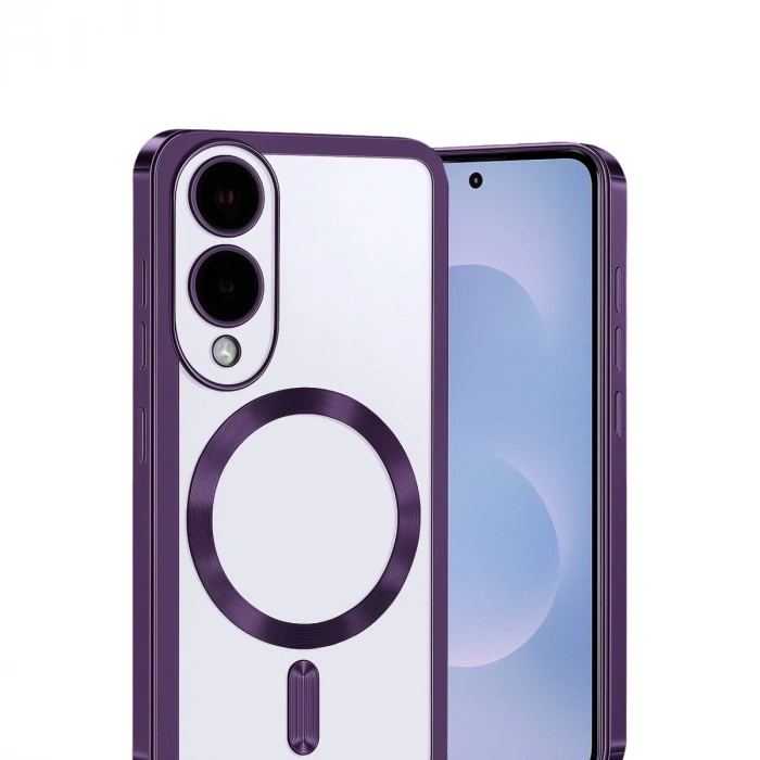 Samsung Galaxy S25 Edge Kross Magneticsafe Kapak - Mor
