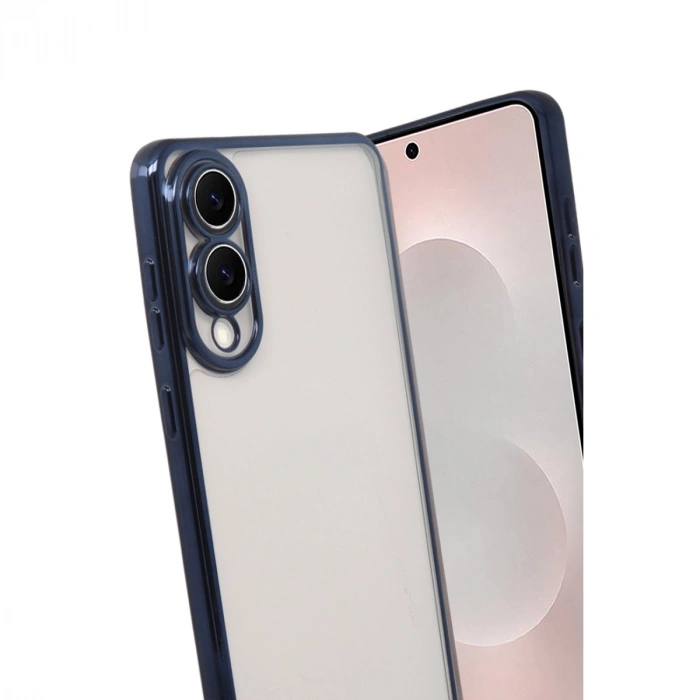 Samsung Galaxy S25 Edge Razer Lensli Silikon - Lacivert