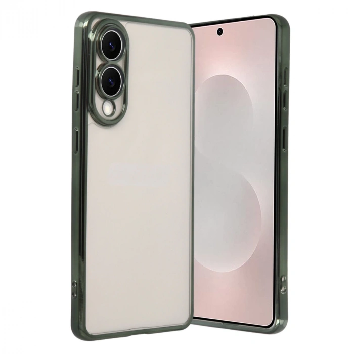 Samsung Galaxy S25 Edge Razer Lensli Silikon - Yeşil