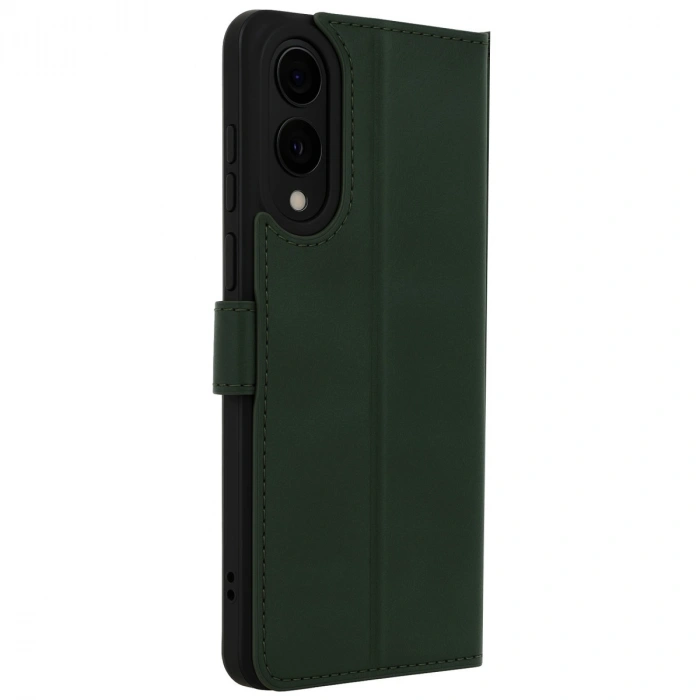 Samsung Galaxy S25 Edge Trend S Plus Kapaklı Kılıf - Koyu Yeşil