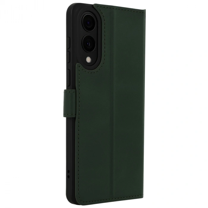 Samsung Galaxy S25 Edge Trend S Plus Kapaklı Kılıf - Koyu Yeşil