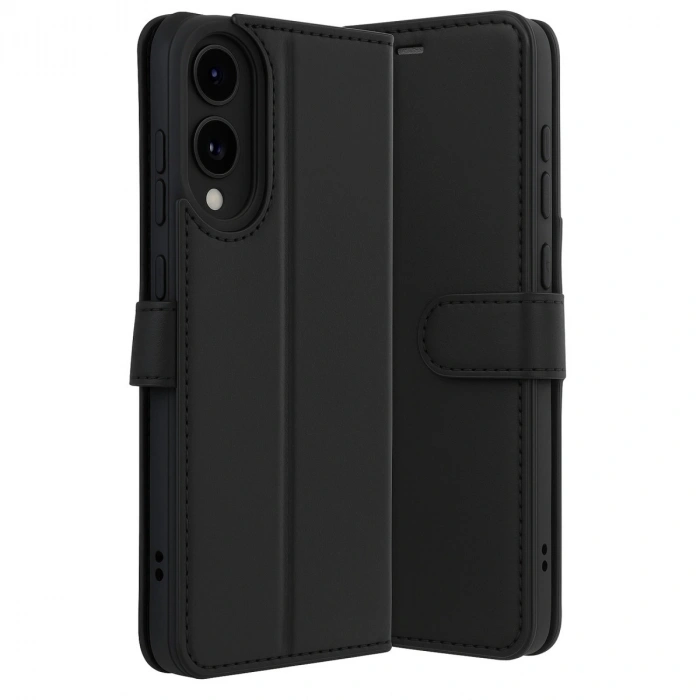 Samsung Galaxy S25 Edge Trend S Plus Kapaklı Kılıf - Siyah