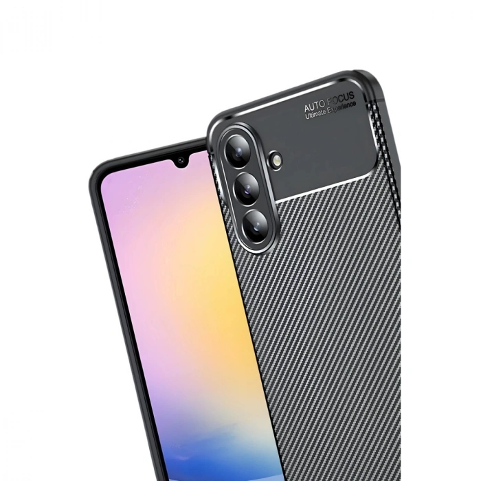 Samsung Galaxy S25 Fe Auto Focus Karbon Kapak - Siyah