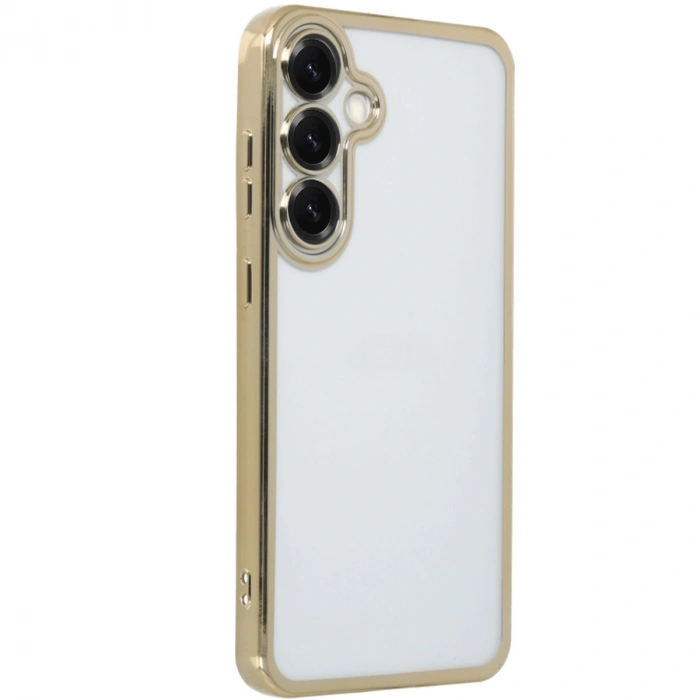 Samsung Galaxy S25 Kılıf Razer Lensli Silikon - Gold