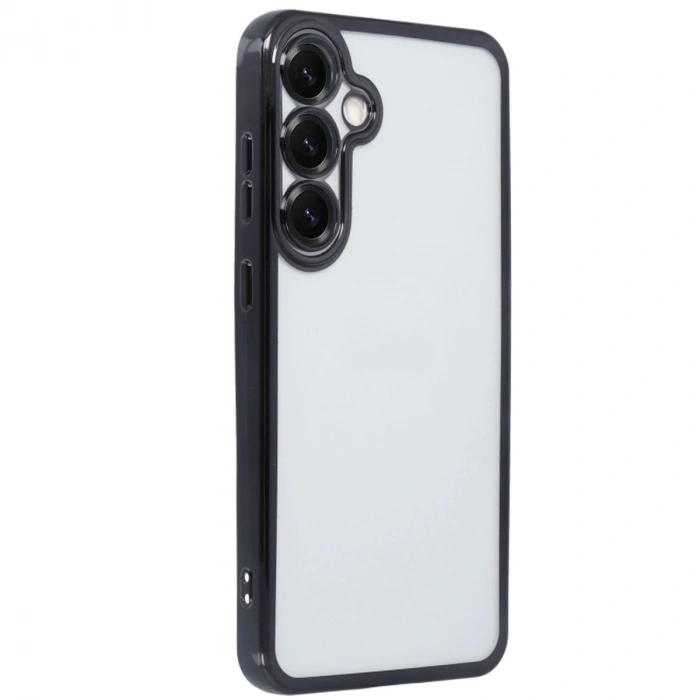 Samsung Galaxy S25 Kılıf Razer Lensli Silikon - Siyah