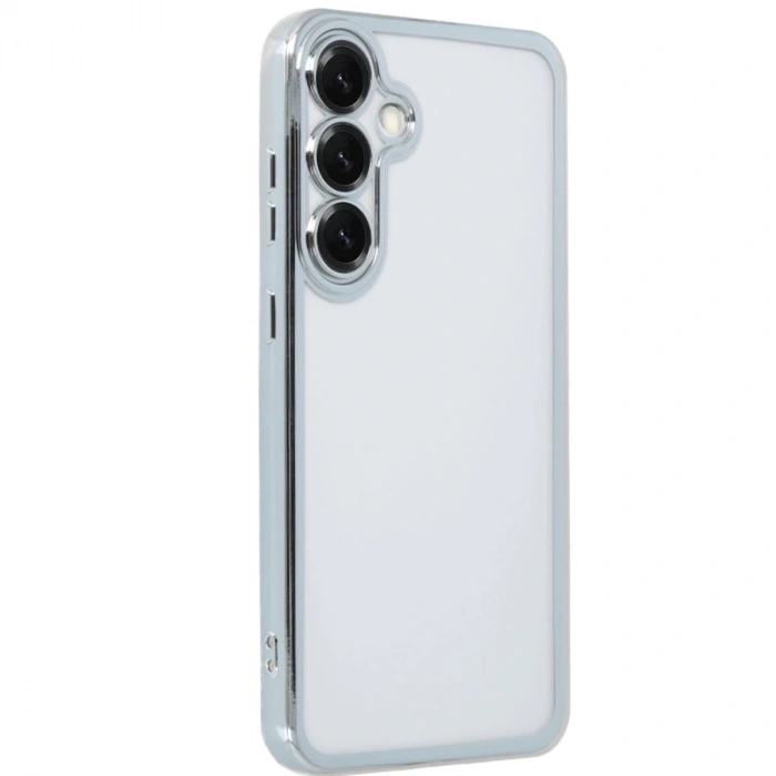 Samsung Galaxy S25 Plus Kılıf Razer Lensli Silikon - Gümüş