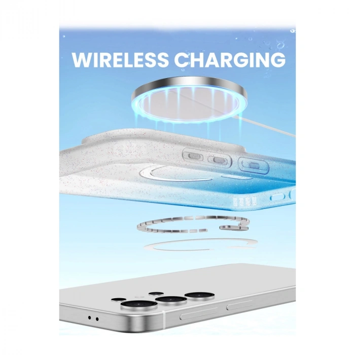 Samsung Galaxy S25 Plus Pummel Shiny Magsafe Kapak - Mavi