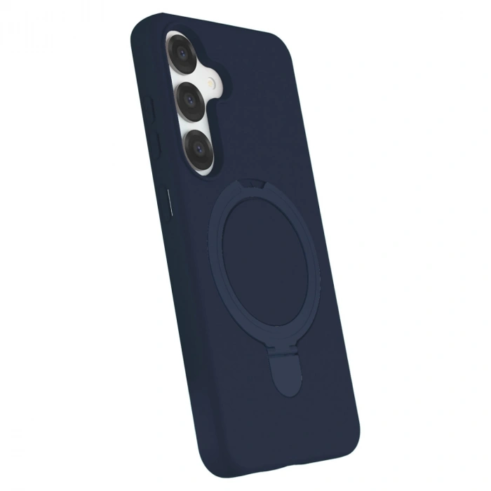 Samsung Galaxy S25 Regal Magsafe Standlı Kapak - Lacivert