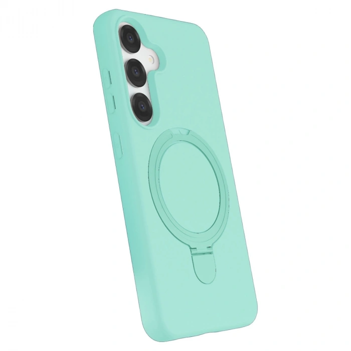Samsung Galaxy S25 Regal Magsafe Standlı Kapak - Su Yeşili