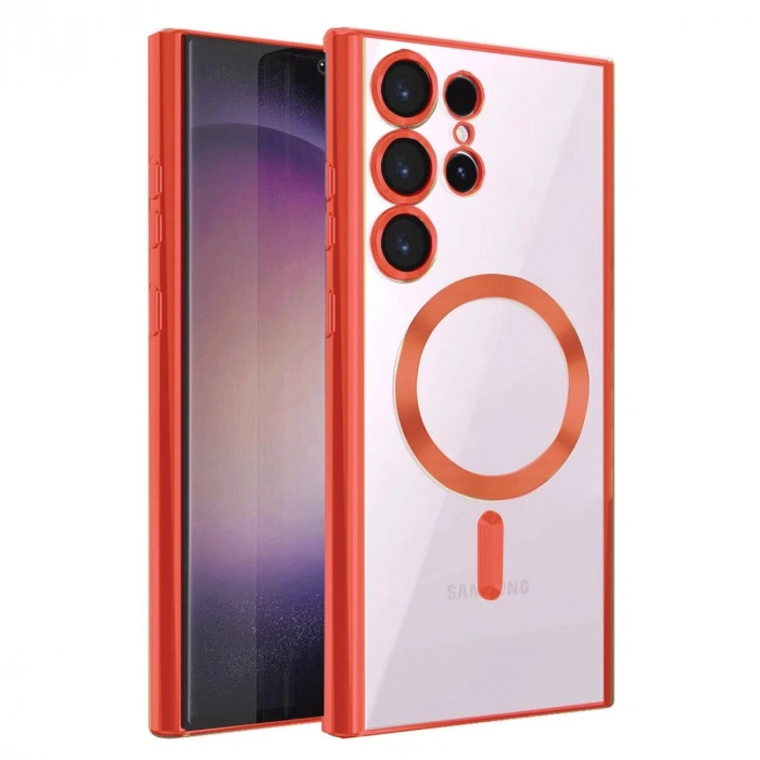 Samsung Galaxy S25 Ultra Kılıf Kross Magneticsafe Kapak - Kırmızı