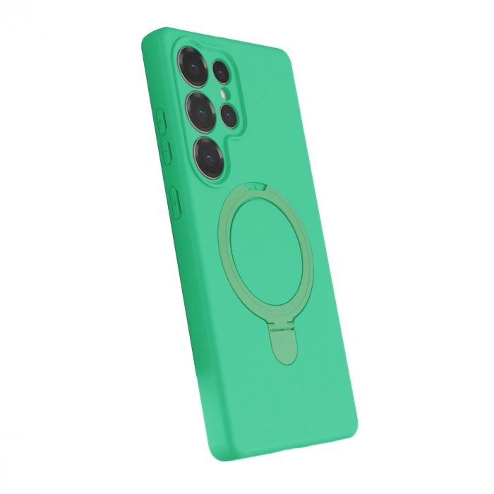 Samsung Galaxy S25 Ultra Regal Magsafe Standlı Kapak - Yeşil