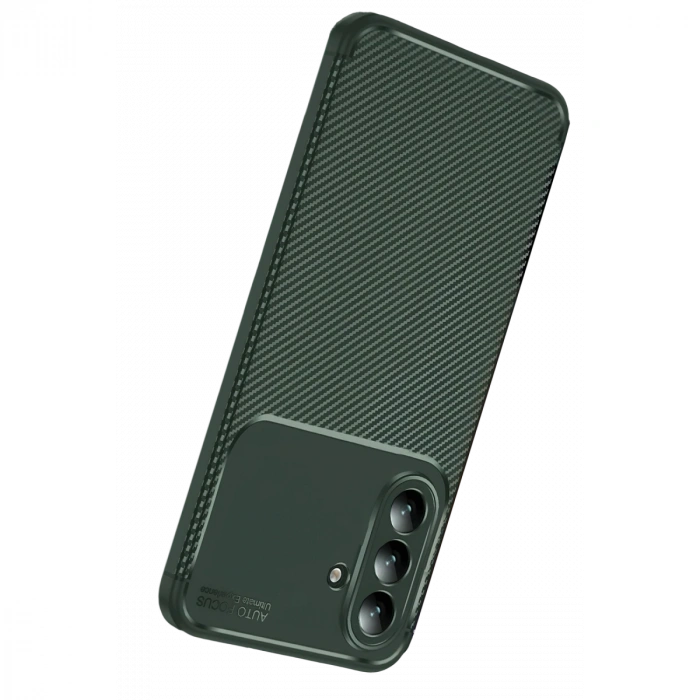 Samsung Galaxy S26 Auto Focus Karbon Kapak - Koyu Yeşil