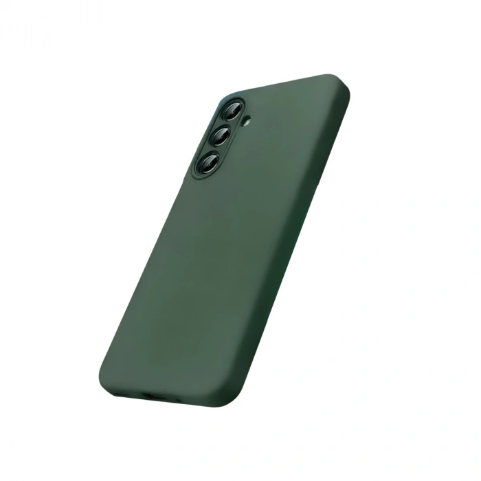 Samsung Galaxy S26 Nano İçi Kadife Silikon - Koyu Yeşil