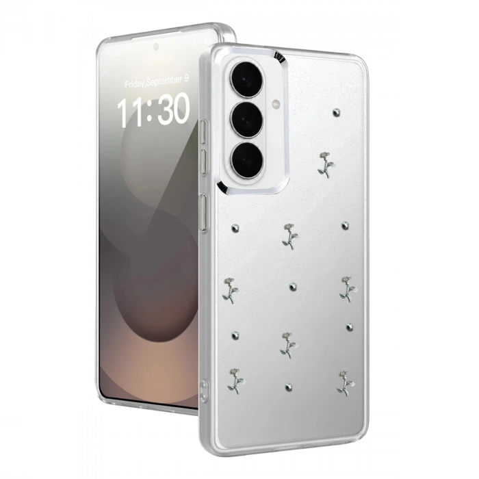 Samsung Galaxy S26 Plus Fiyonk Desenli Kapak - Desen 4