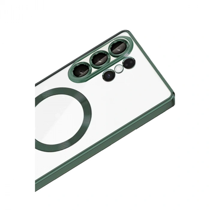 Samsung Galaxy S26 Ultra Kross Magneticsafe Kapak - Koyu Yeşil