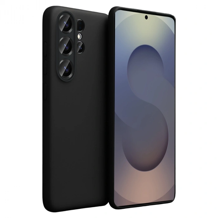 Samsung Galaxy S26 Ultra Nano İçi Kadife Silikon - Siyah