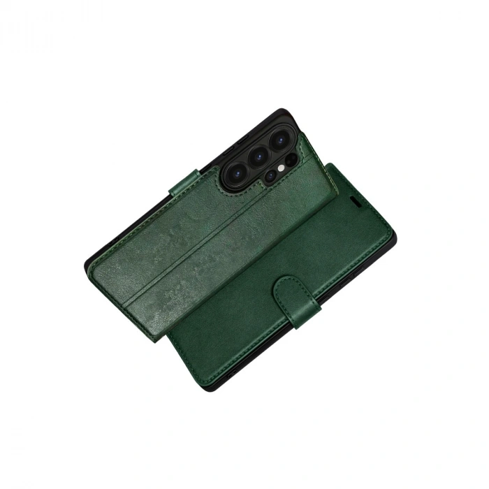 Samsung Galaxy S26 Ultra Trend S Plus Kapaklı Kılıf - Yeşil