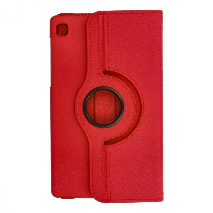 Samsung Galaxy T220 Tab A7 Lite 8.7 Kılıf 360 Tablet Deri Kılıf - Kırmızı
