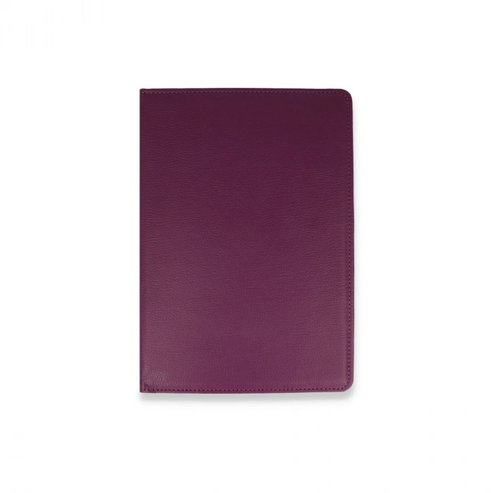 Samsung Galaxy T220 Tab A7 Lite 8.7 Kılıf 360 Tablet Deri Kılıf - Mürdüm