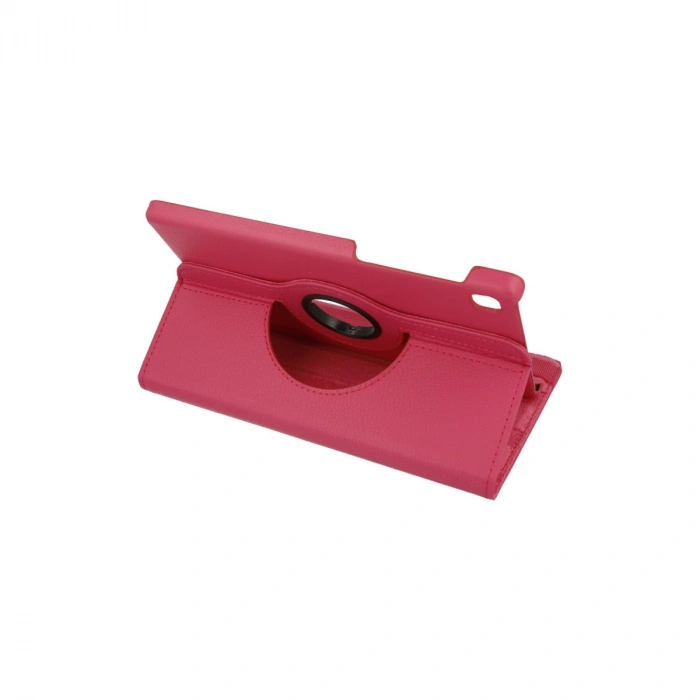 Samsung Galaxy T220 Tab A7 Lite 8.7 Kılıf 360 Tablet Deri Kılıf - Pembe