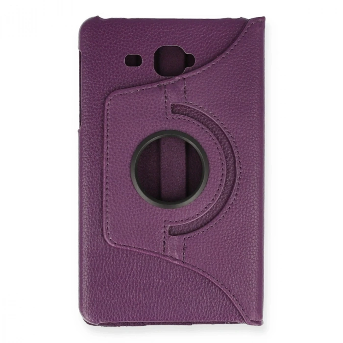 Samsung Galaxy T280 Tab A 7 Kılıf 360 Tablet Deri Kılıf - Mürdüm