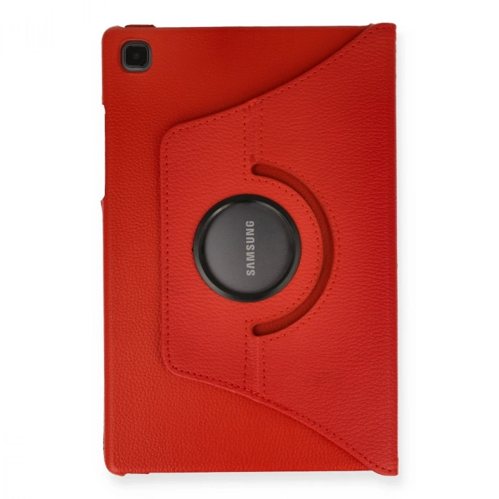 Samsung Galaxy T500 Tab A7 10.4 Kılıf 360 Tablet Deri Kılıf - Kırmızı