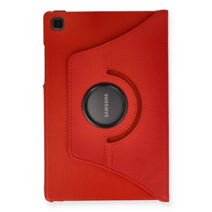 Samsung Galaxy T500 Tab A7 10.4 Kılıf 360 Tablet Deri Kılıf - Kırmızı