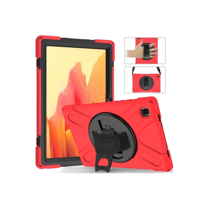 Samsung Galaxy T500 Tab A7 10.4 Kılıf Amazing Tablet Kapak - Kırmızı