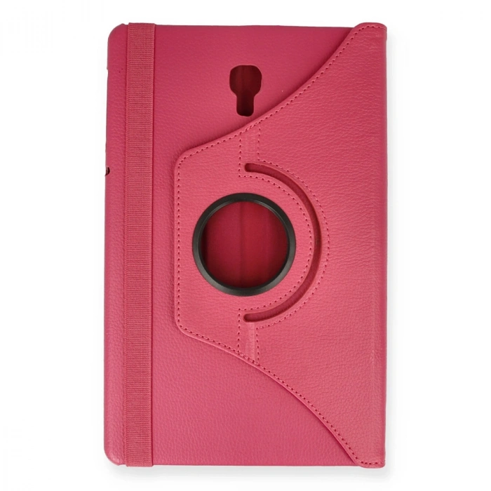 Samsung Galaxy T590 Tab A 10.5 Kılıf 360 Tablet Deri Kılıf - Pembe
