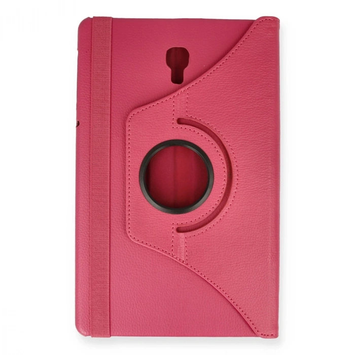 Samsung Galaxy T590 Tab A 10.5 Kılıf 360 Tablet Deri Kılıf - Pembe