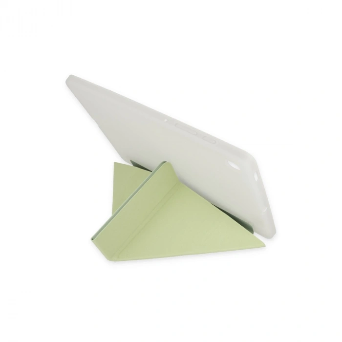 Samsung Galaxy T737 Tab S7 Fe 12.4 Kılıf Kalemlikli Mars Tablet Kılıfı - Açık Yeşil