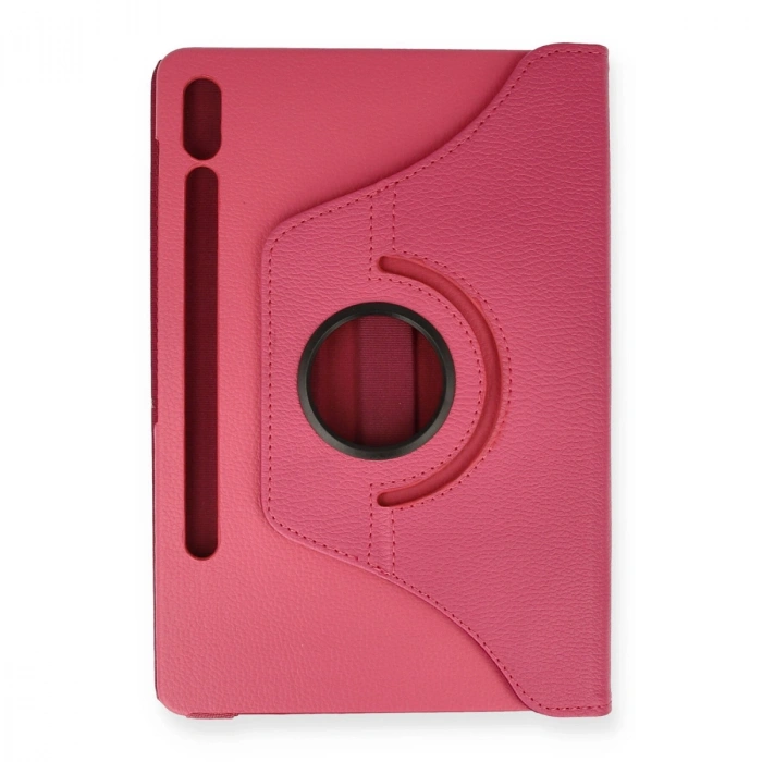 Samsung Galaxy T860 Tab S6 10.5 Kılıf 360 Tablet Deri Kılıf - Pembe