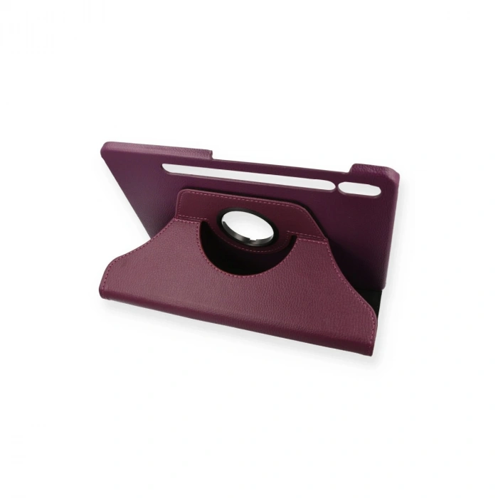 Samsung Galaxy T870 Tab S7 11 Kılıf 360 Tablet Deri Kılıf - Mürdüm