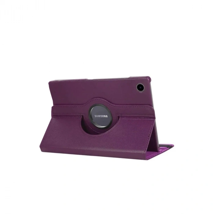 Samsung Galaxy Tab A11 360 Tablet Deri Kılıf - Mürdüm