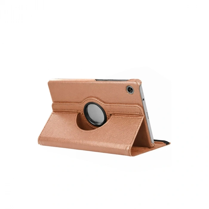 Samsung Galaxy Tab A11 360 Tablet Deri Kılıf - Rose Gold