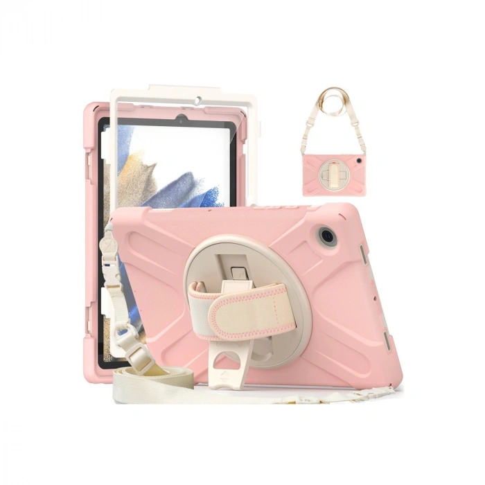 Samsung Galaxy X200 Tab A8 10.5 Kılıf Amazing Tablet Kapak - Pembe