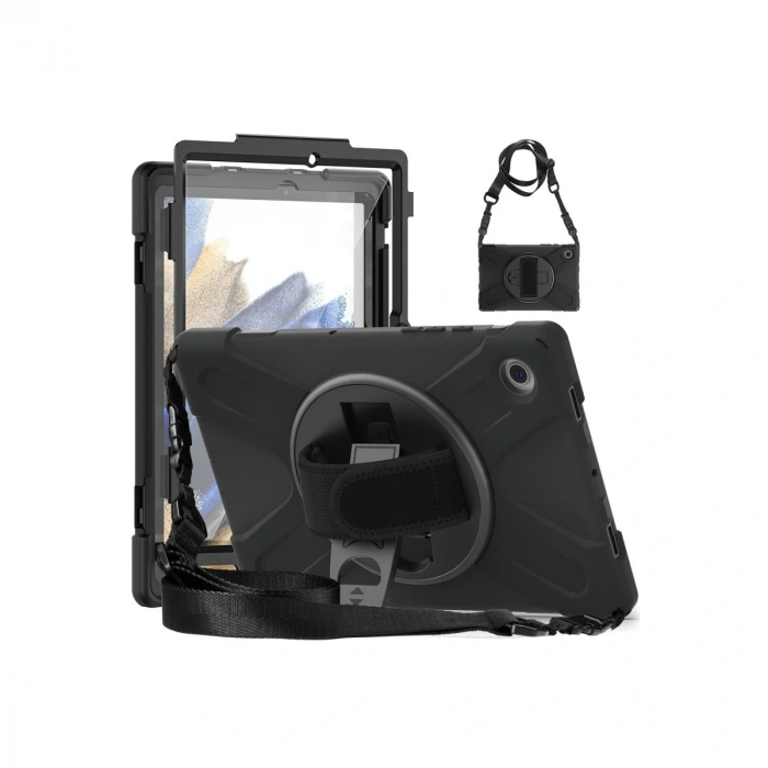 Samsung Galaxy X200 Tab A8 10.5 Kılıf Amazing Tablet Kapak - Siyah